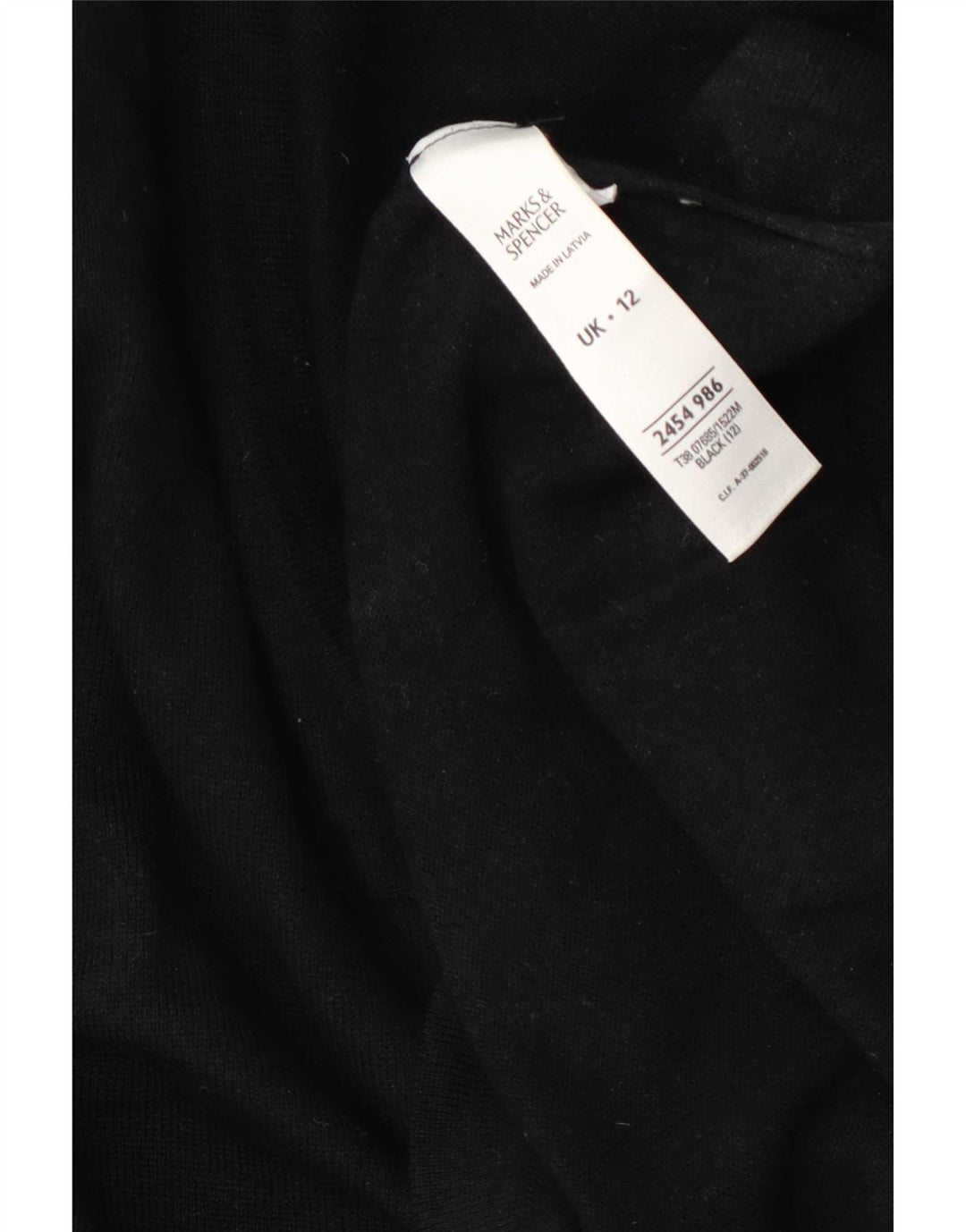 Женский кардиган стандартного кроя Marks & Spencer, Великобритания 12, средний черный шерстяной