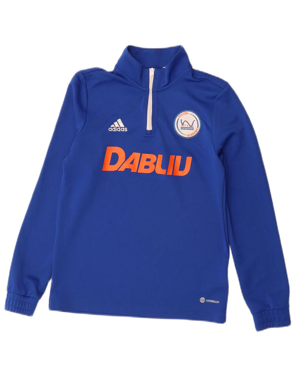 Adidas Boys Dabliu Soccer Academy Футболка с рисунком с длинными рукавами 11-12 лет, синяя