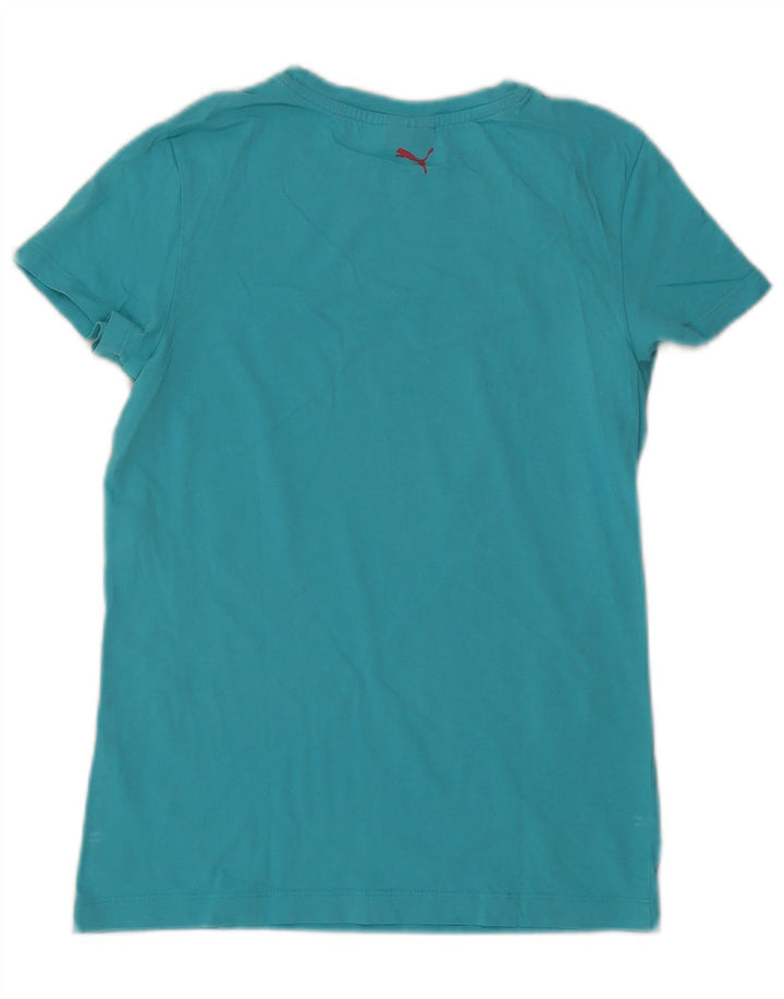 Женская футболка с рисунком Puma Top UK 12, средний синий