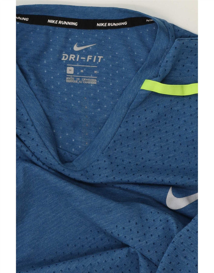 Мужская футболка Nike Dri Fit, средний синий цвет