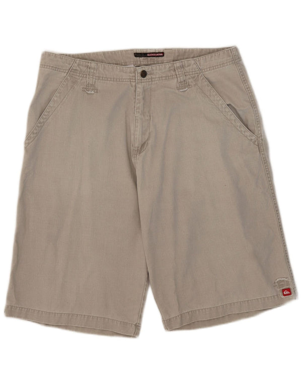 Мужские шорты чинос с рисунком Quiksilver W35, большие, бежевые