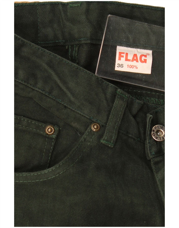 ВИНТАЖНЫЕ женские узкие джинсы с высокой талией EU 36, маленькие W28 L31, зеленый хлопок