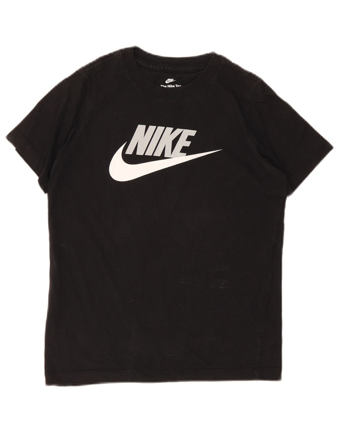 Футболка с рисунком Nike для мальчиков, 10–11 лет, средний черный, хлопковый