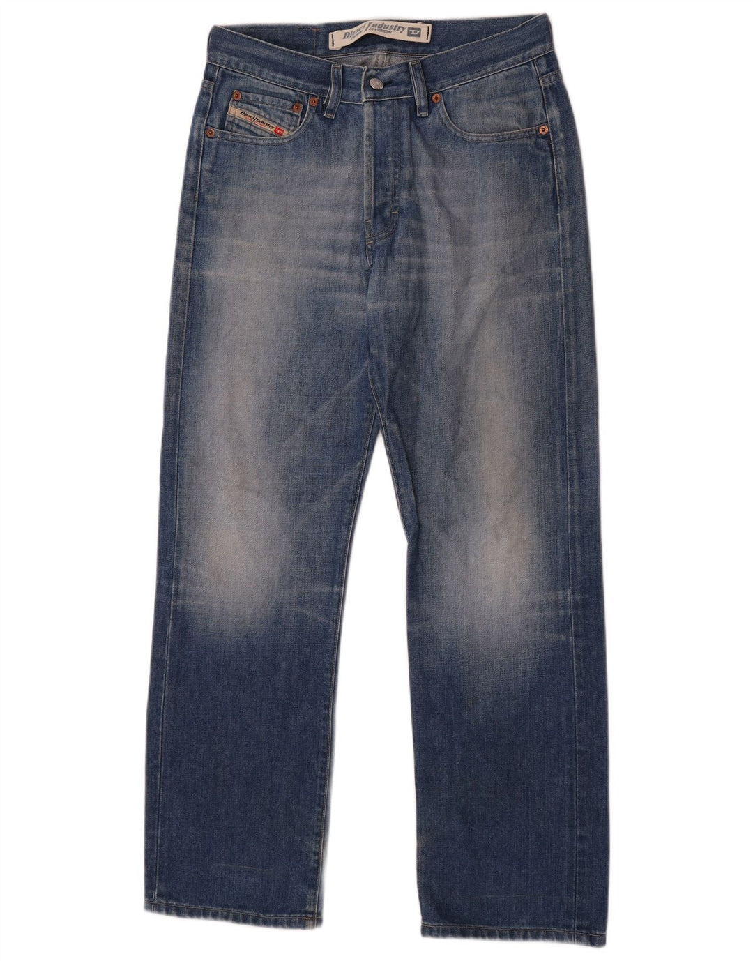 Мужские прямые джинсы Diesel W31 L30 синие, хлопок