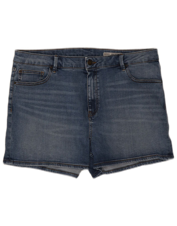 Женские джинсовые шорты Marks & Spencer UK 18 XL W36 Синие, хлопок