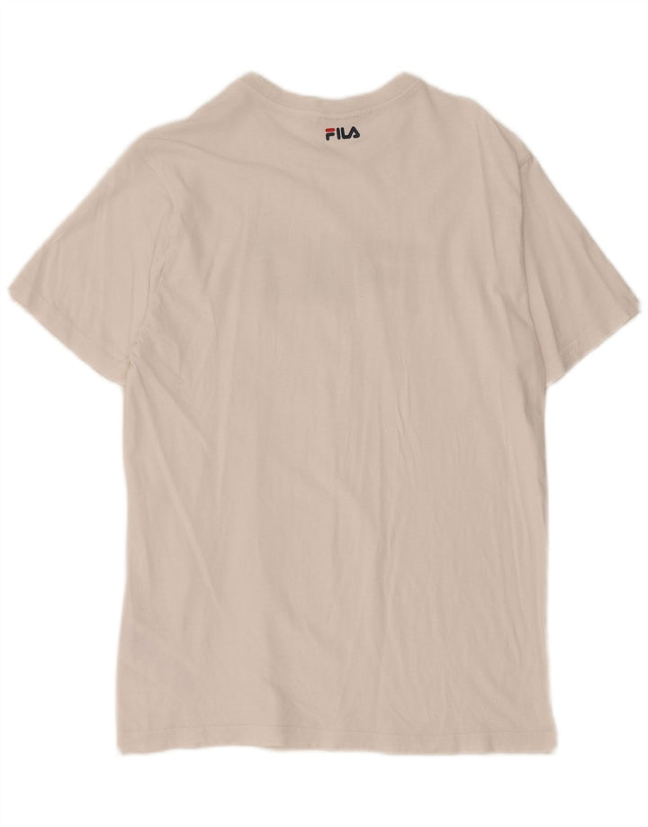 Fila Мужская футболка с рисунком, маленький белый хлопок