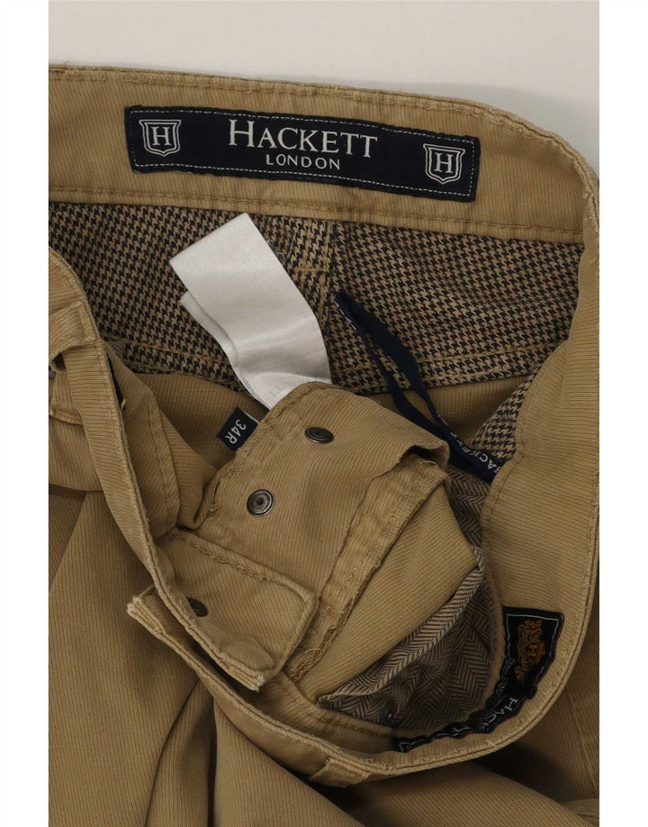 Hackett Мужские узкие повседневные брюки W34 L32 Хаки Хлопок