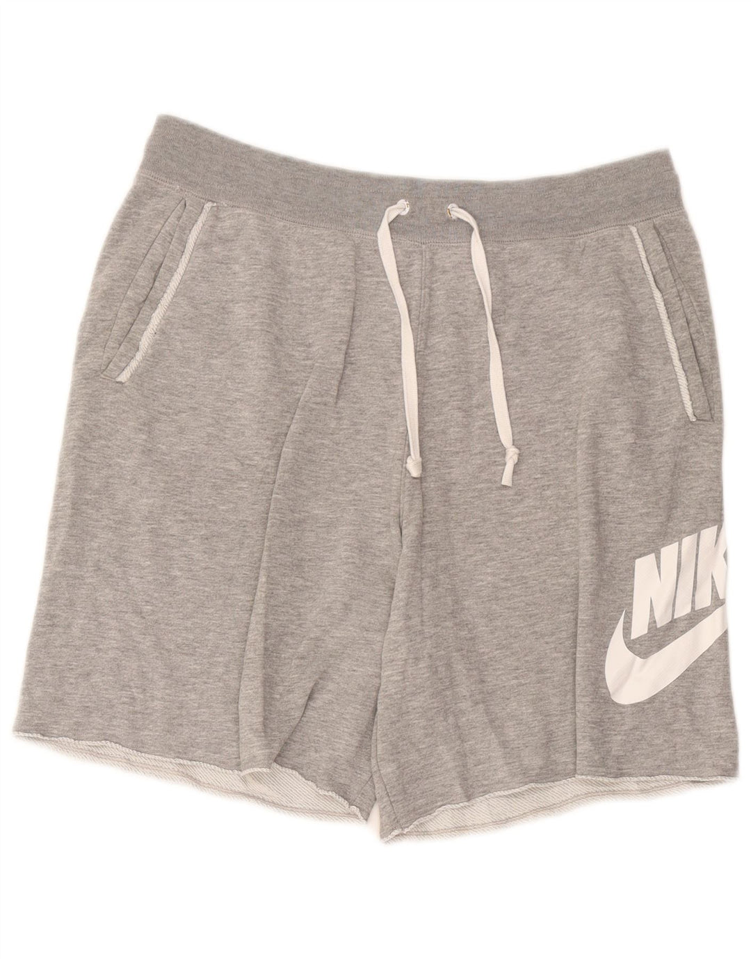 Мужские спортивные шорты с графическим рисунком Nike, большие серые хлопковые крапинки