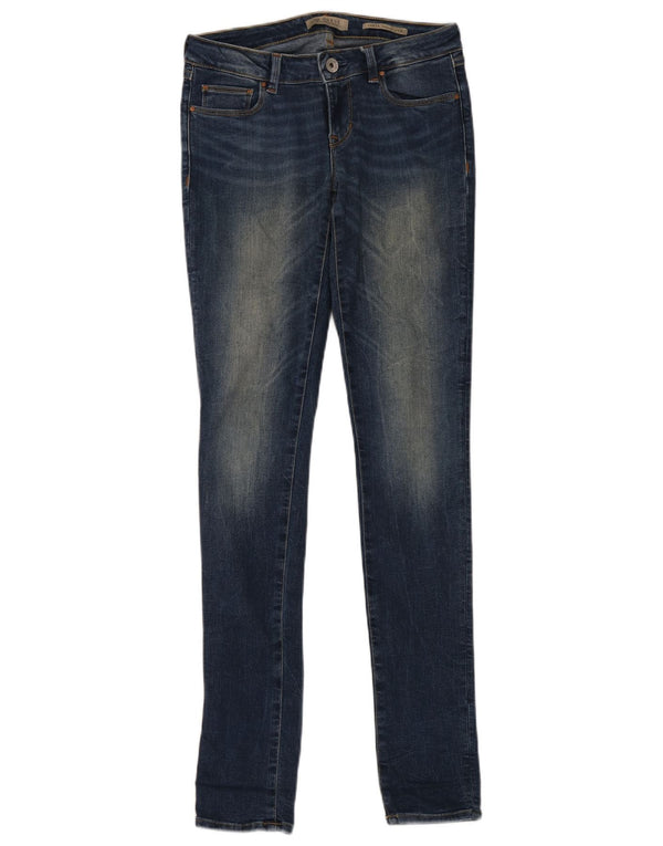 Женские джинсы скинни Guess Power Low W28 L34, синий хлопок