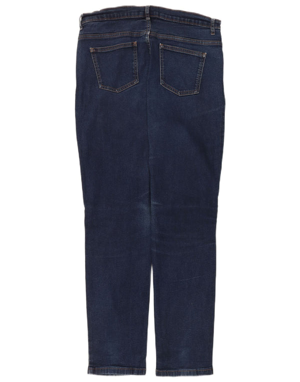 Женские прямые джинсы Marks & Spencer Regular, UK 16, большие W34 L28, темно-синие