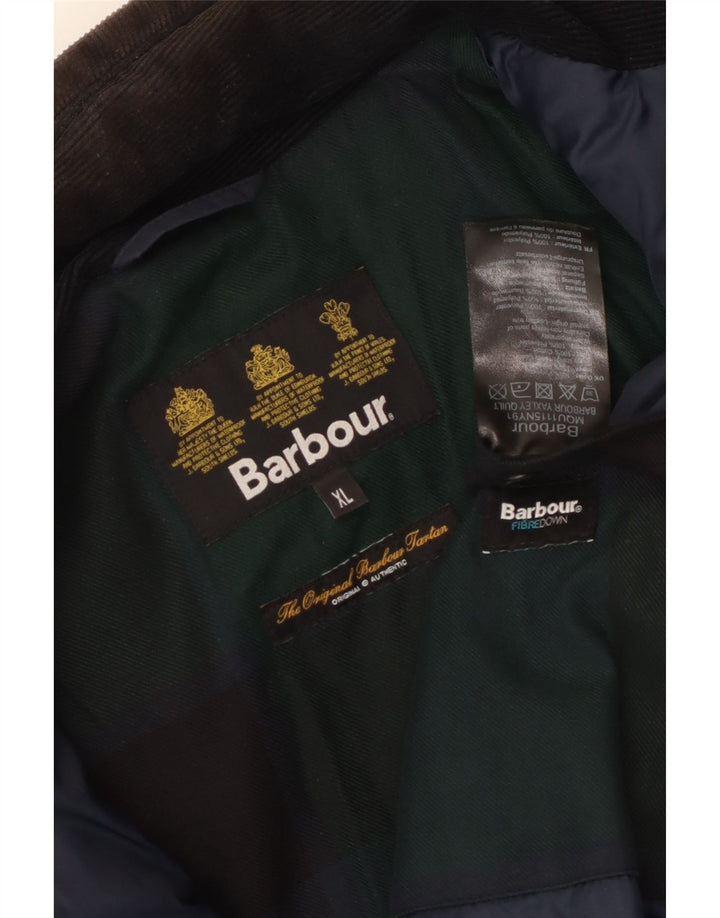 Мужская стеганая куртка Barbour UK 42 XL темно-синяя, полиэстер