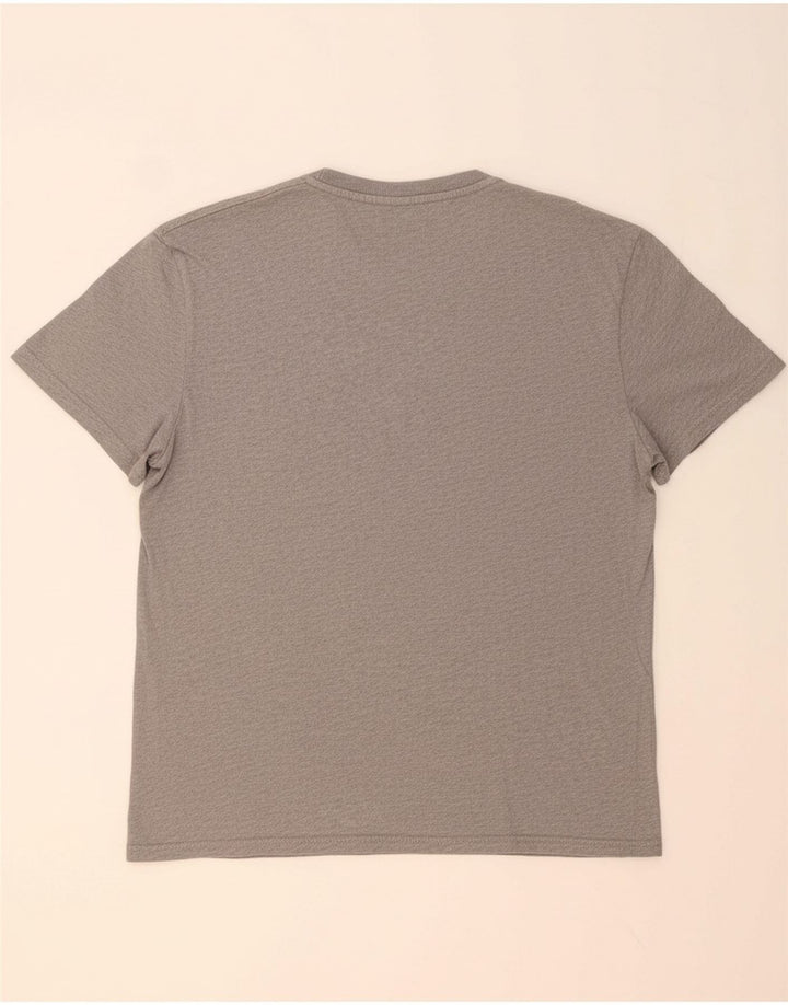 TOMMY HILFIGER Mens T-Shirt Top Large Grey Cotton