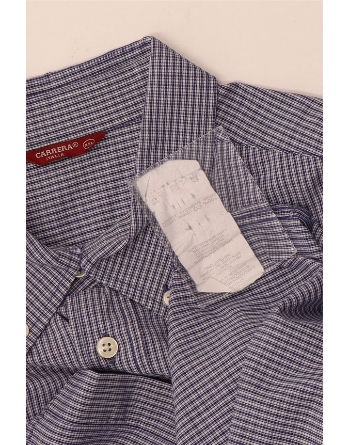 Мужская рубашка Carrera 2XL, синяя клетка, хлопок
