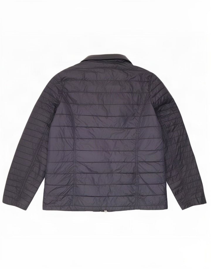 Женская стеганая куртка Barbour UK 16, большая, темно-синяя