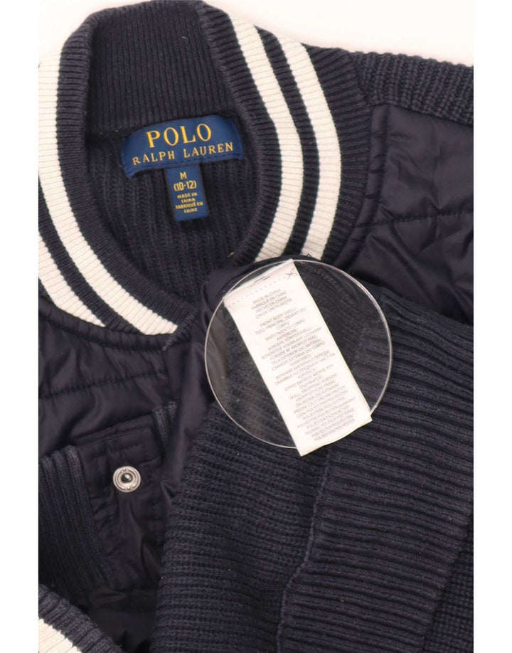 Университетская куртка Polo Ralph Lauren для мальчиков 8–9 лет, средний темно-синий
