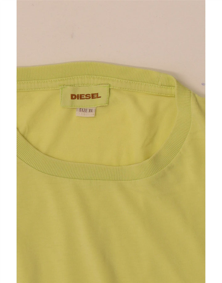 Diesel Мужская футболка Top XL Желтый