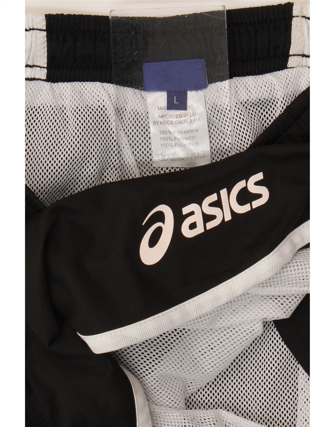 Женские шорты для плавания ASICS UK 14, большие черные, полиэстер с цветными блоками
