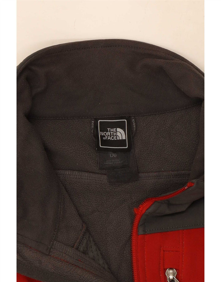 Мужская ветровка The North Face UK 40, большая красная с цветными блоками
