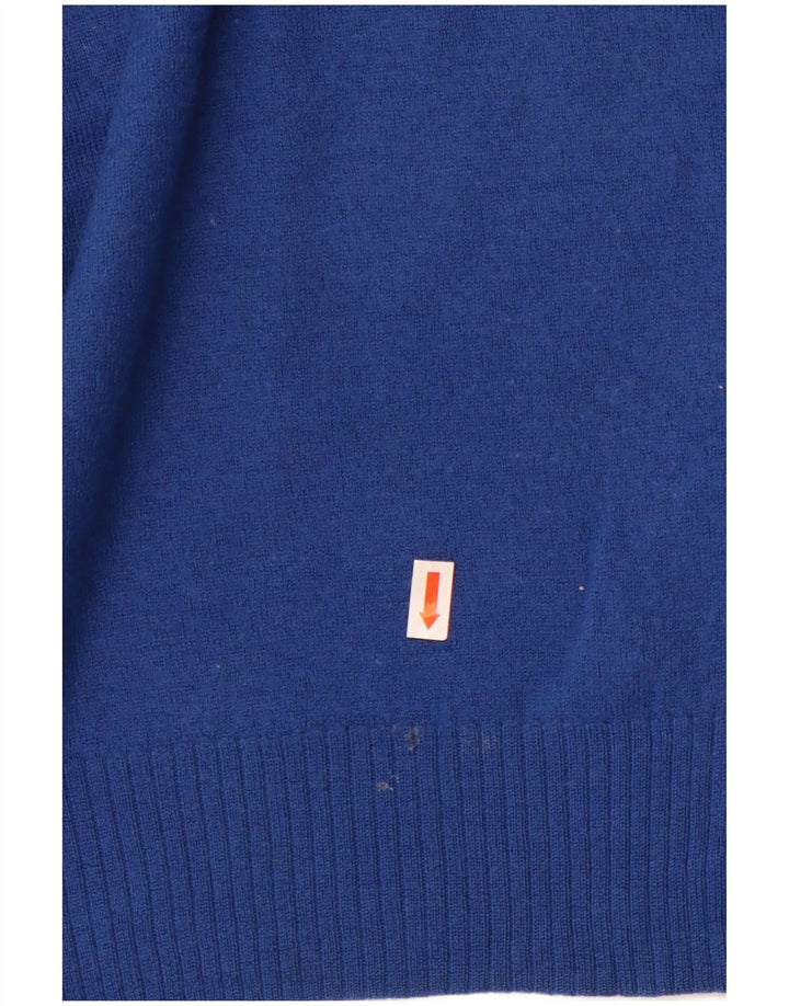 Женский джемпер с v-образным вырезом Marks & Spencer, Великобритания 16, большой синий