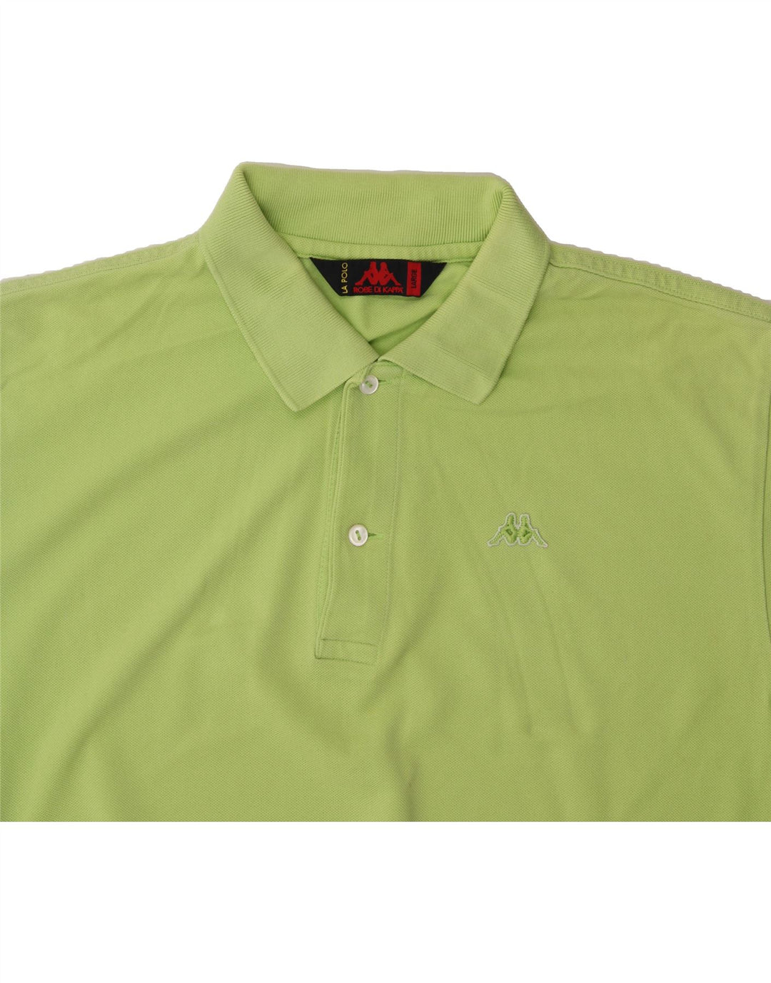 KAPPA Mens Polo Shirt Large Green Cotton Vintage Kappa and Second-Hand Kappa from Messina Hembry 