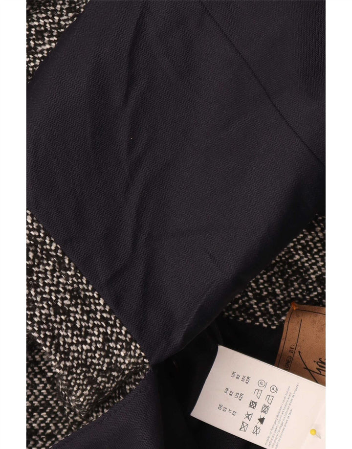 Мужское пальто Hugo Boss UK 52 XL серое в крапинку из полиакрила