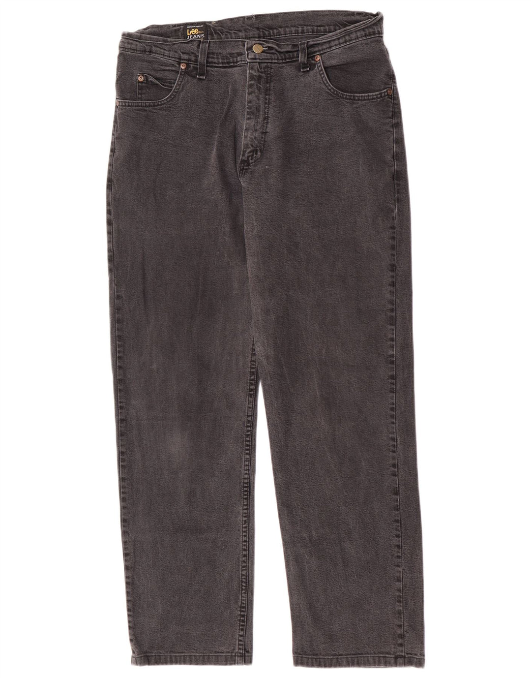 Мужские прямые джинсы Lee Brooklyn W36 L30, серый хлопок
