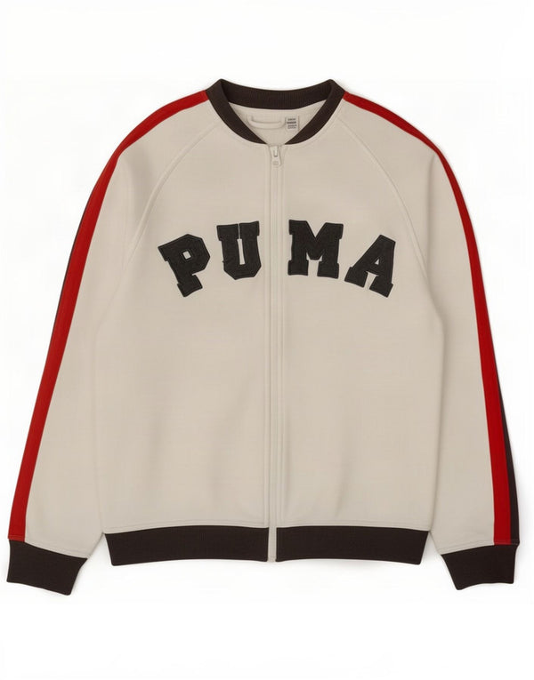 Спортивный костюм Puma с графическим рисунком для девочек, 13–14 лет, белый с цветными блоками