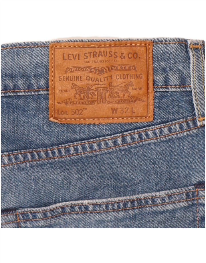 Мужские джинсовые шорты LEVI'S 502 W32, средний синий хлопок