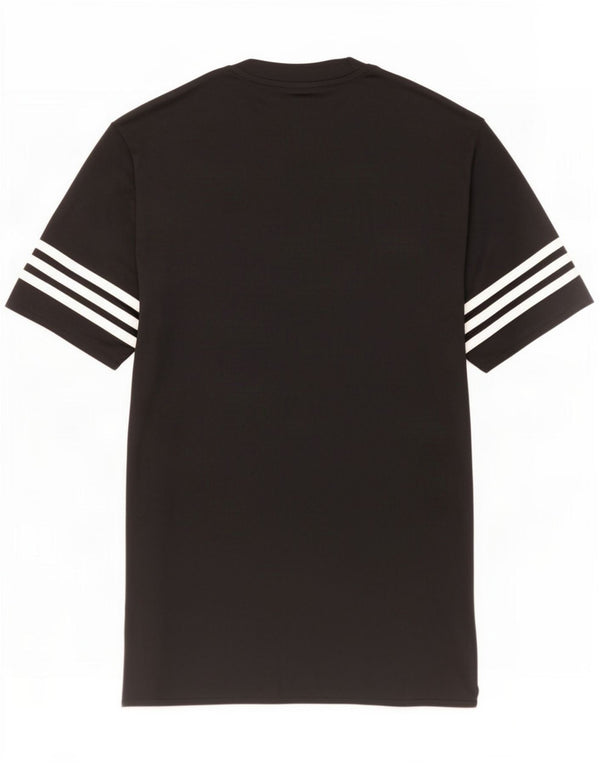 Adidas Mens T-Shirt Top Small Black Polyester