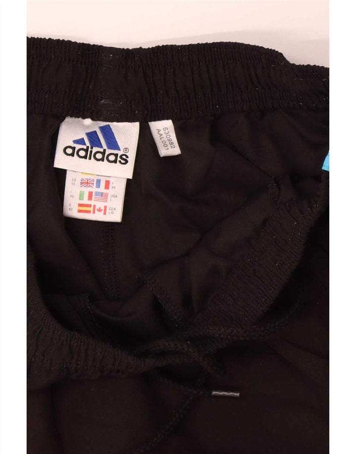Женские спортивные шорты Adidas UK 16, большие черные из полиэстера