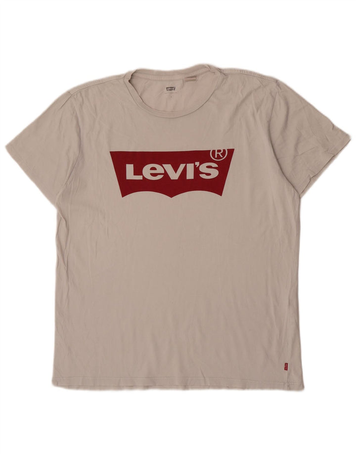Мужская футболка с рисунком Levi's, большая белая