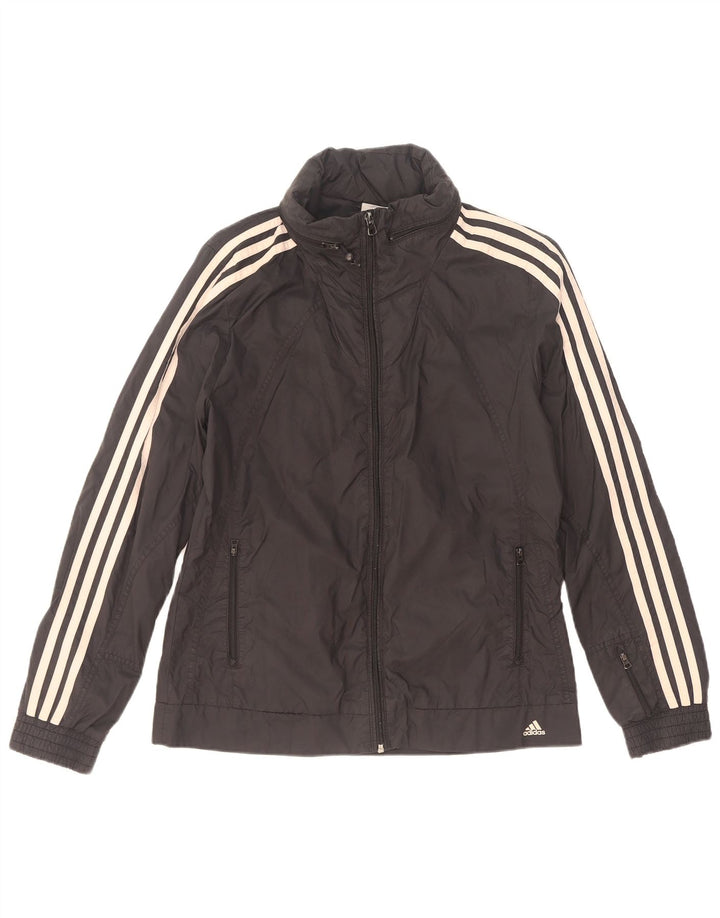 Женский спортивный костюм Adidas Top Jacket UK 14, большой черный полиамид
