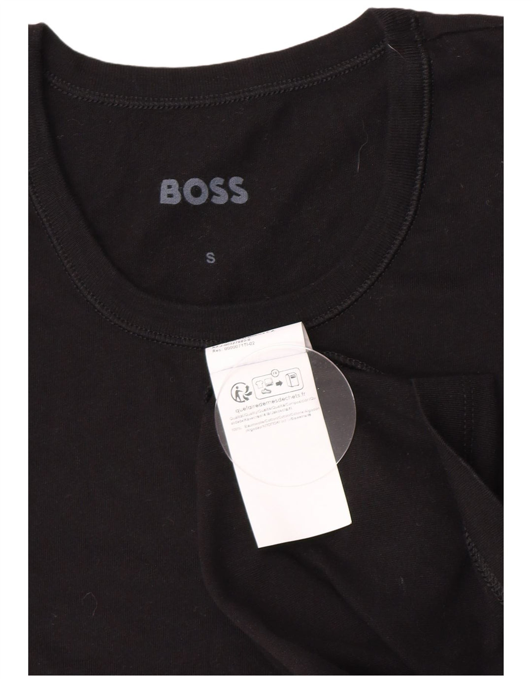 Мужская футболка Hugo Boss, маленький черный хлопок
