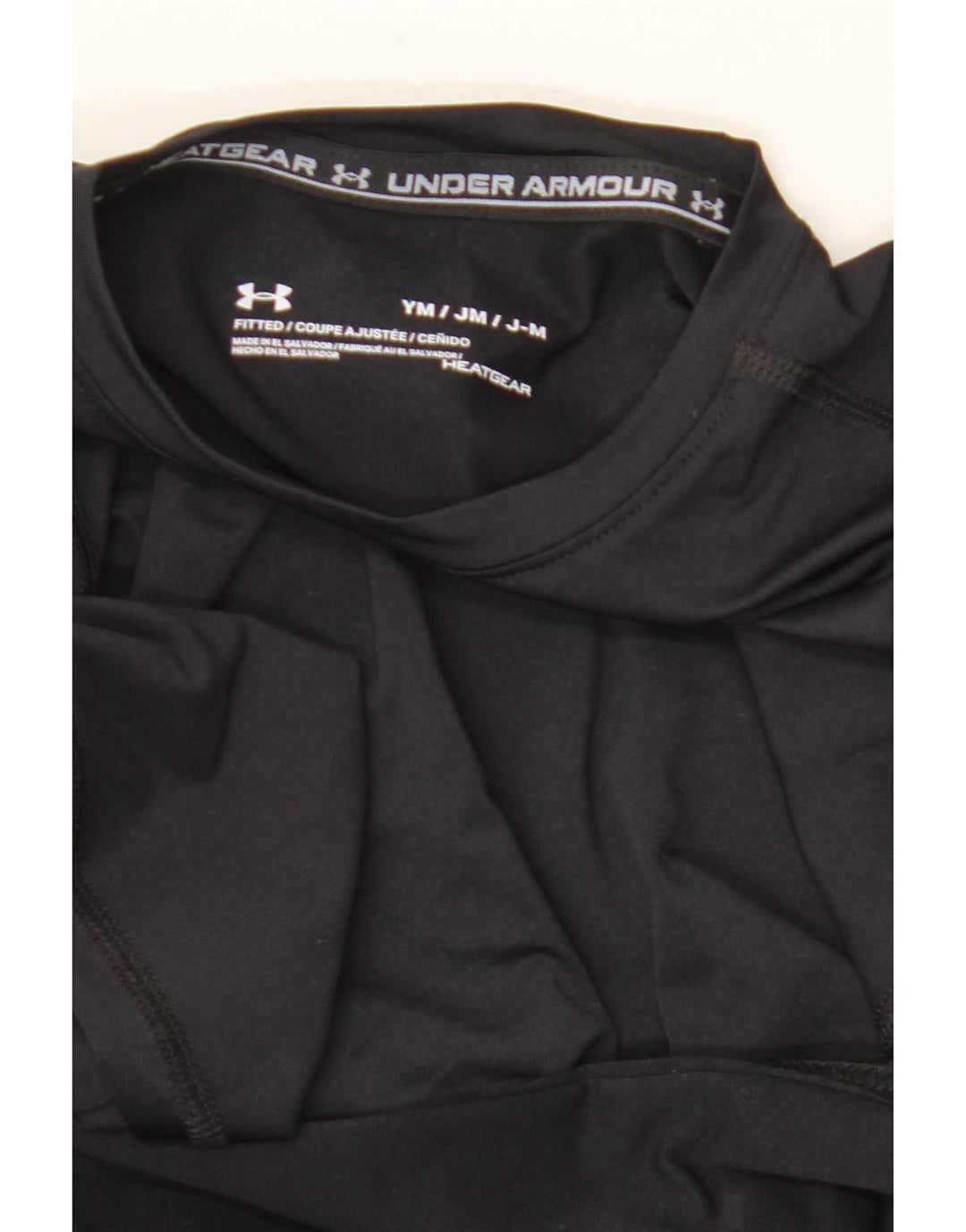Топ Under Armour Heat Gear для мальчиков, длинный рукав, 9–10 лет, средний черный