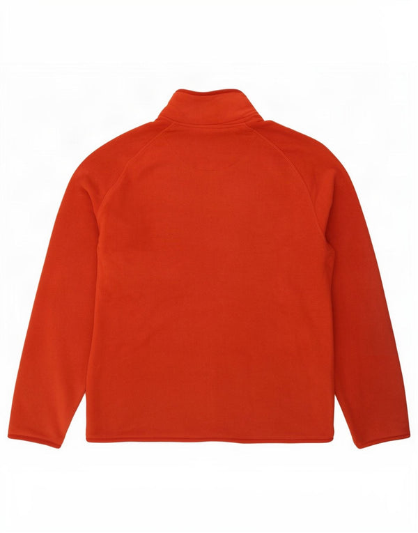 Marks & Spencer Mens Fleece Jacket UK 44 2XL Orange Polyester