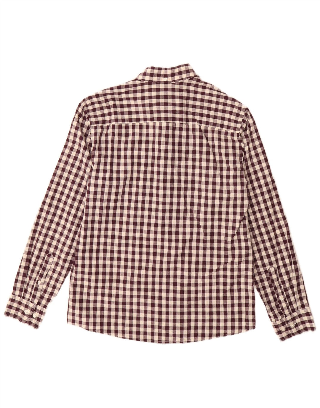 Мужская рубашка Jack & Jones среднего цвета, бордовый, в мелкую клетку, хлопок