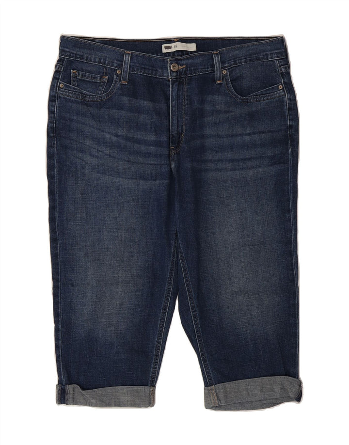 LEVI'S Womens Capri Jeans W33 L17 Blue Cotton Vintage Levi's and Second-Hand Levi's from Messina Hembry 