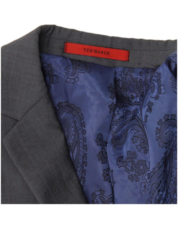 Мужской пиджак на двух пуговицах Ted Baker, Великобритания 38, средний синий
