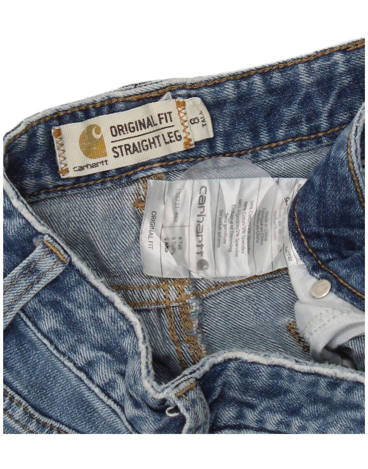 Женские прямые джинсы Carhartt US 8 Medium W30 L31 Синие, хлопок