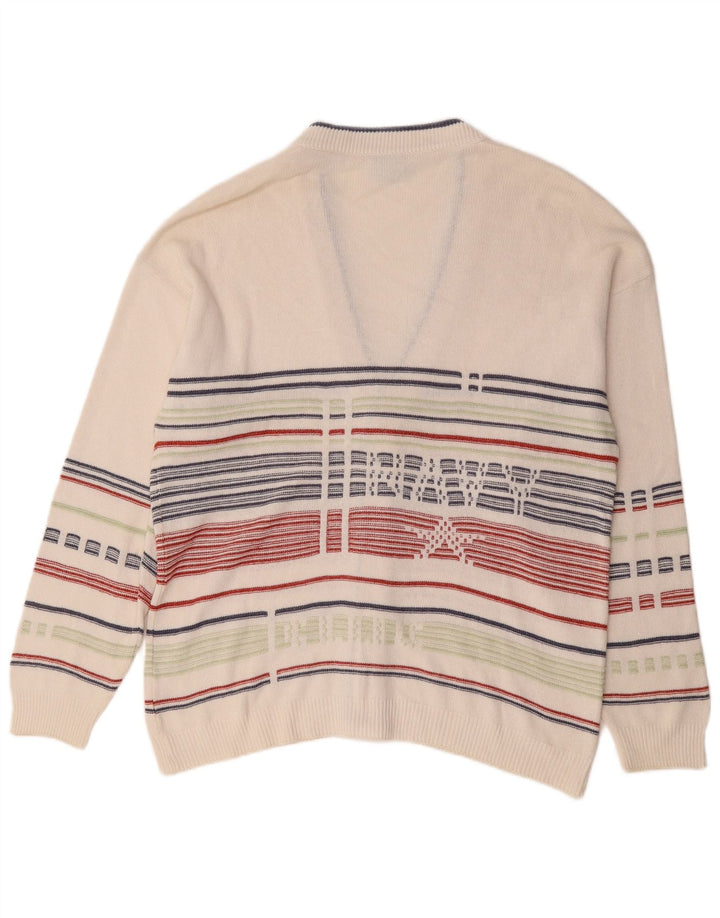 Мужской кардиган Demiro IT 50 Medium White Striped Cotton