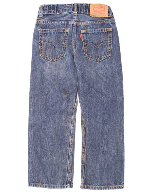 Прямые джинсы обычного кроя Levi's 505 для мальчиков 5–6 лет W22 L20, синий хлопок
