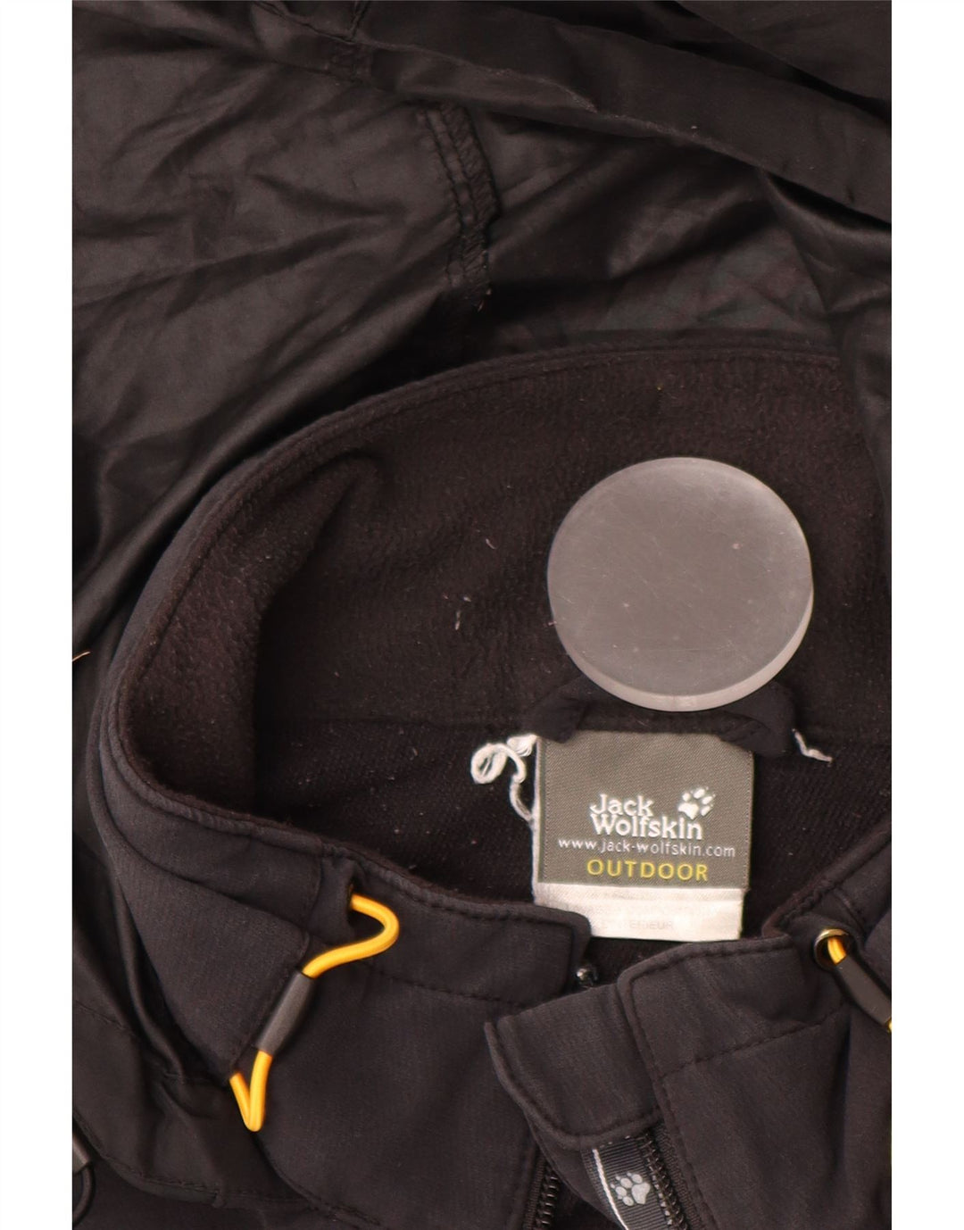 Мужская ветровка с капюшоном JACK WOLFSKIN UK 44/46 XL, черный полиамид