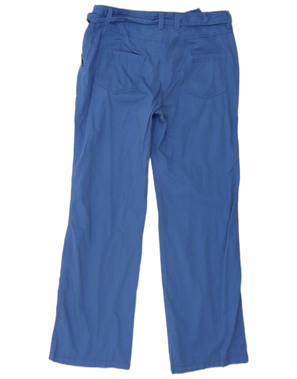Женские прямые брюки карго Marks & Spencer UK 14, большие W36 L33, синие