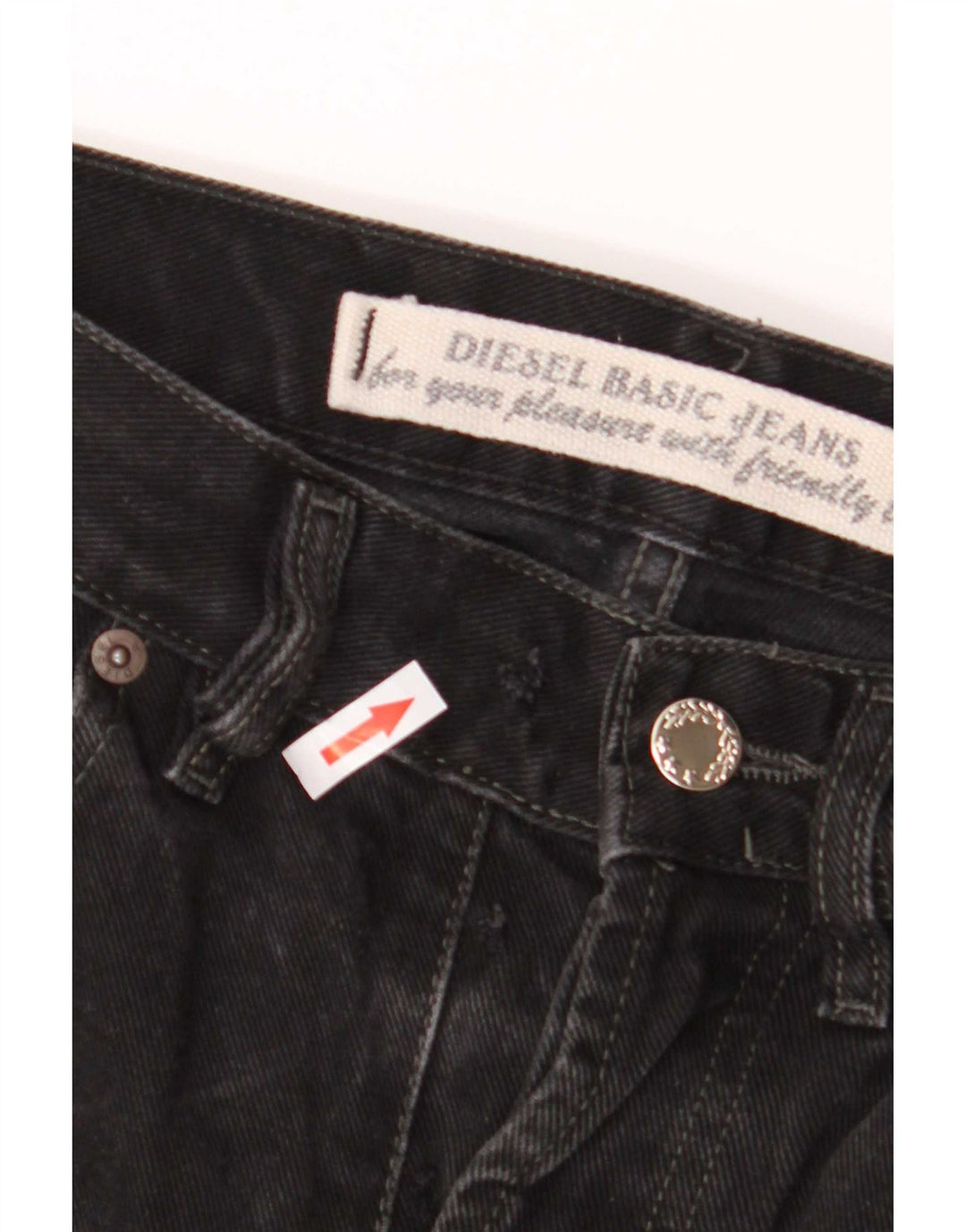 Мужские прямые джинсы Diesel Zathan W29 L32, черный хлопок