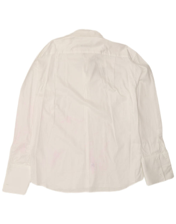 Мужская деловая рубашка ROCCOBAROCCO, размер 17 1/2 44 XL, белая