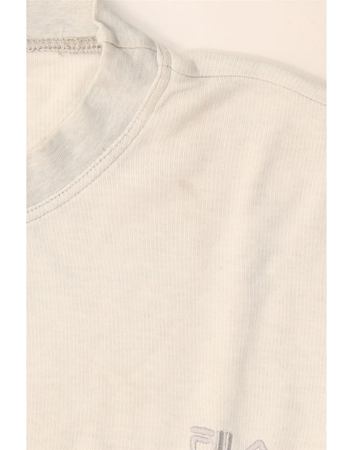 FILA Мужской топ свободного кроя с длинными рукавами, средний серый