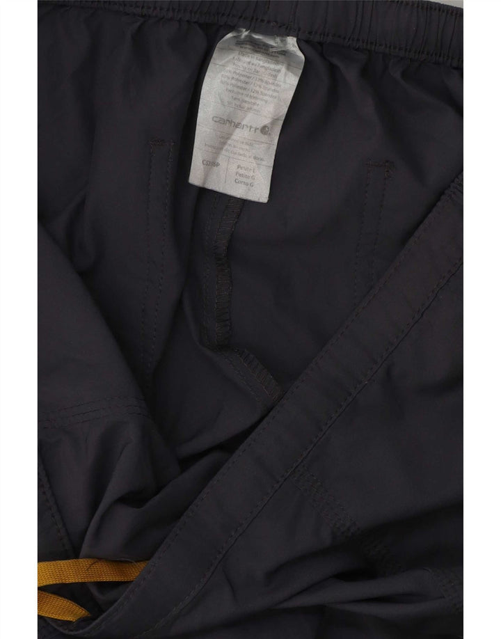Carhartt Мужские прямые брюки карго для миниатюрных размеров, большие W34 L28, серый полиэстер