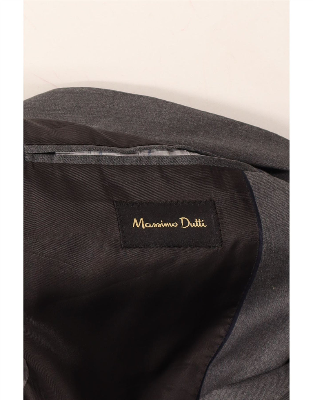 MASSIMO DUTTI Mens 2 Button Blazer Jacket EU 54 XL Grey Wool Vintage Massimo Dutti and Second-Hand Massimo Dutti from Messina Hembry 
