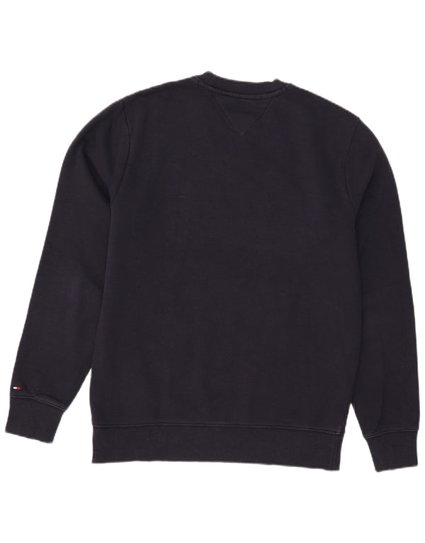 TOMMY HILFIGER Мужской свитшот с рисунком, большой темно-синий, с цветными блоками