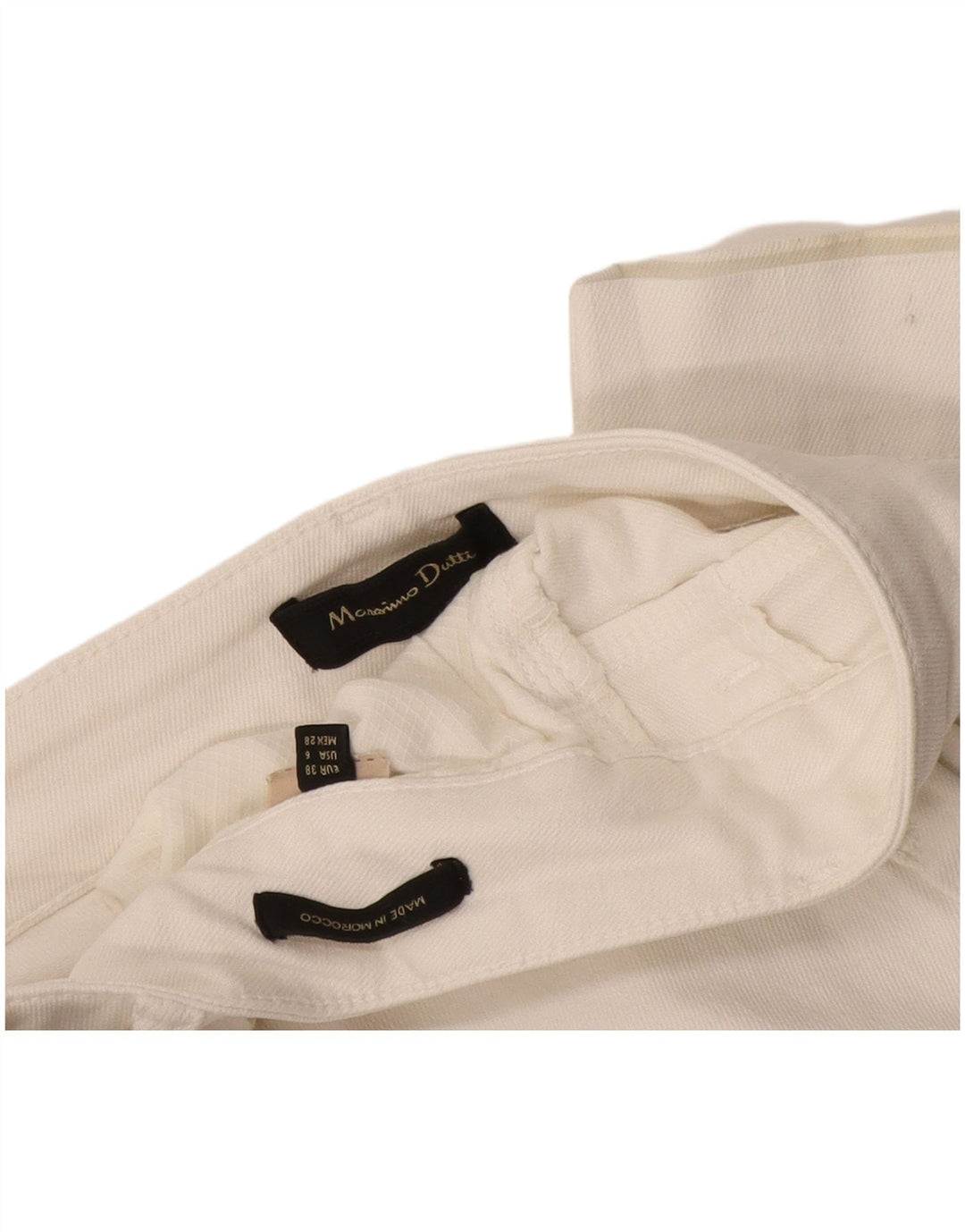 Женские укороченные джинсы Massimo Dutti EU 38 Small W28 L25 Белые